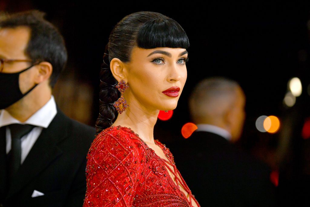 NEW YORK, NEW YORK - SEPTEMBER 13: Megan Fox attends The 2021 Met Gala Celebrating In America: A Lexicon Of Fashion at Metropolitan Museum of Art on September 13, 2021 in New York City. (Photo by Jeff Kravitz/FilmMagic)