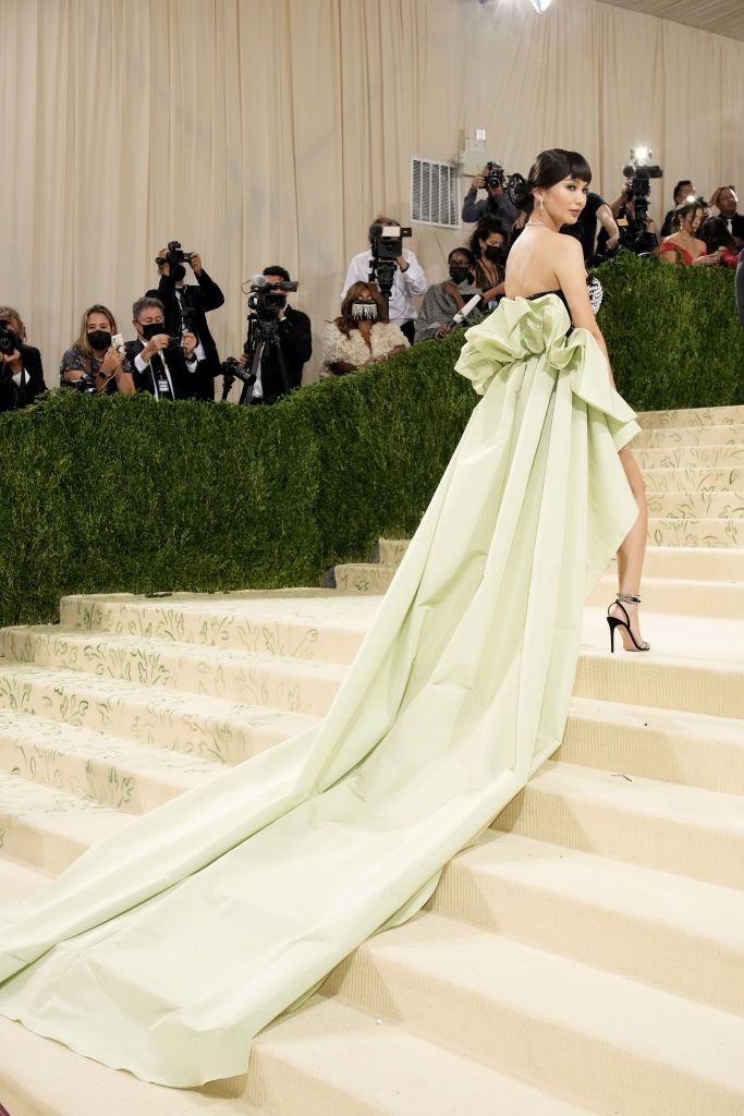 NEW YORK, NEW YORK - SEPTEMBER 13: Gemma Chan attends The 2021 Met Gala Celebrating In America: A Lexicon Of Fashion at Metropolitan Museum of Art on September 13, 2021 in New York City. (Photo by Jeff Kravitz/FilmMagic)