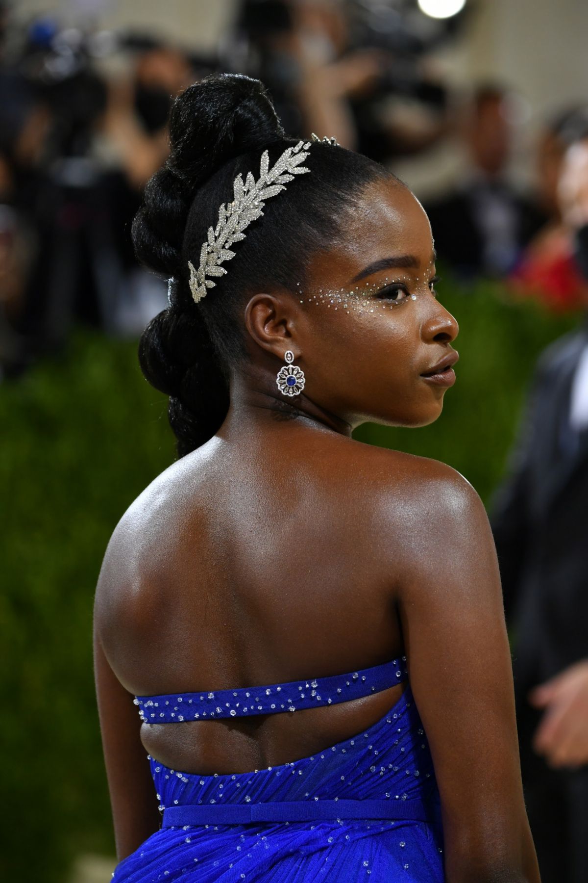 NEW YORK, NEW YORK - SEPTEMBER 13: Co-chair Amanda Gorman attends The 2021 Met Gala Celebrating In America: A Lexicon Of Fashion at Metropolitan Museum of Art on September 13, 2021 in New York City. (Photo by Jeff Kravitz/FilmMagic)