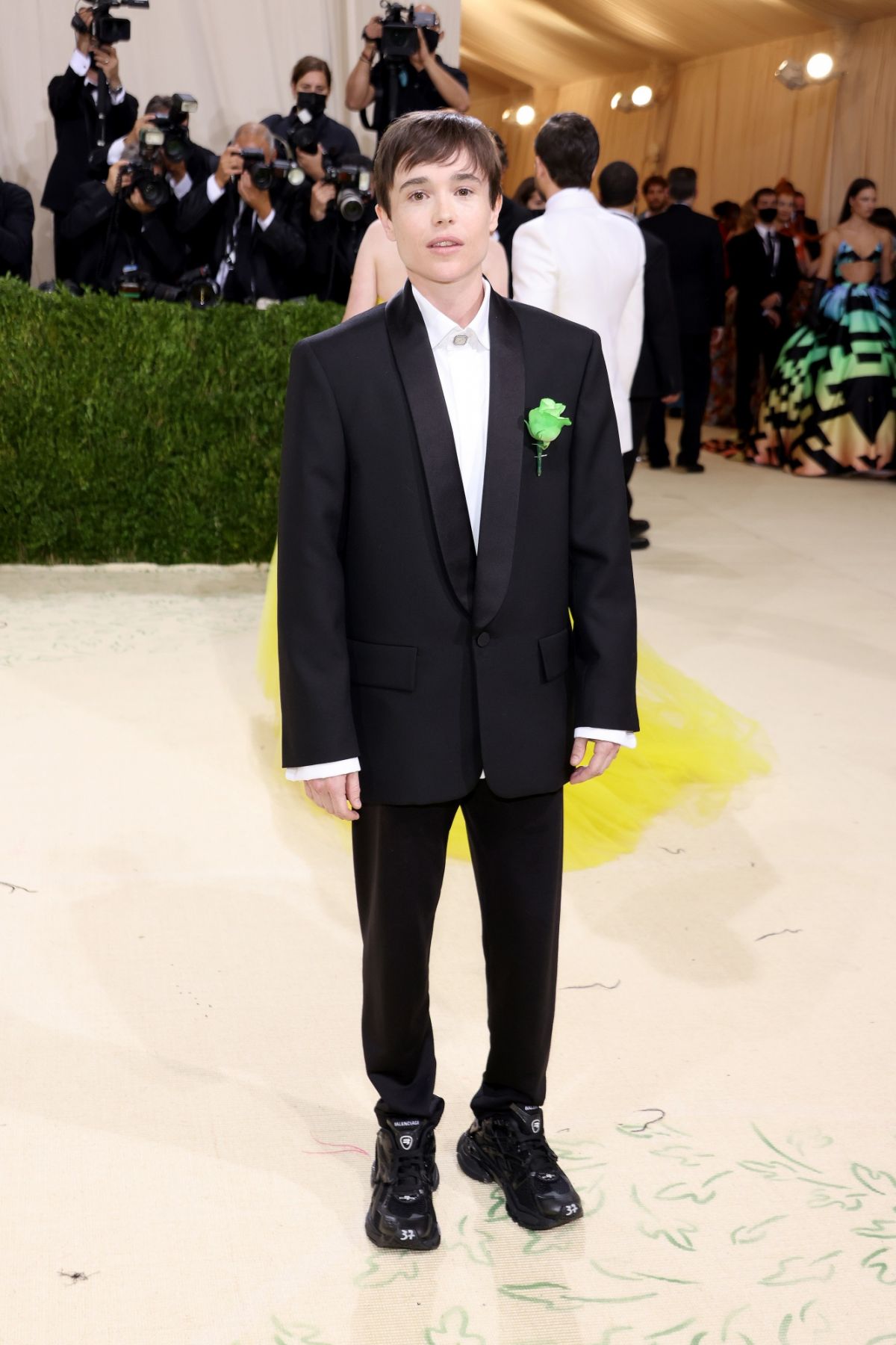 NEW YORK, NEW YORK - SEPTEMBER 13: Elliot Page attends The 2021 Met Gala Celebrating In America: A Lexicon Of Fashion at Metropolitan Museum of Art on September 13, 2021 in New York City. (Photo by John Shearer/WireImage)