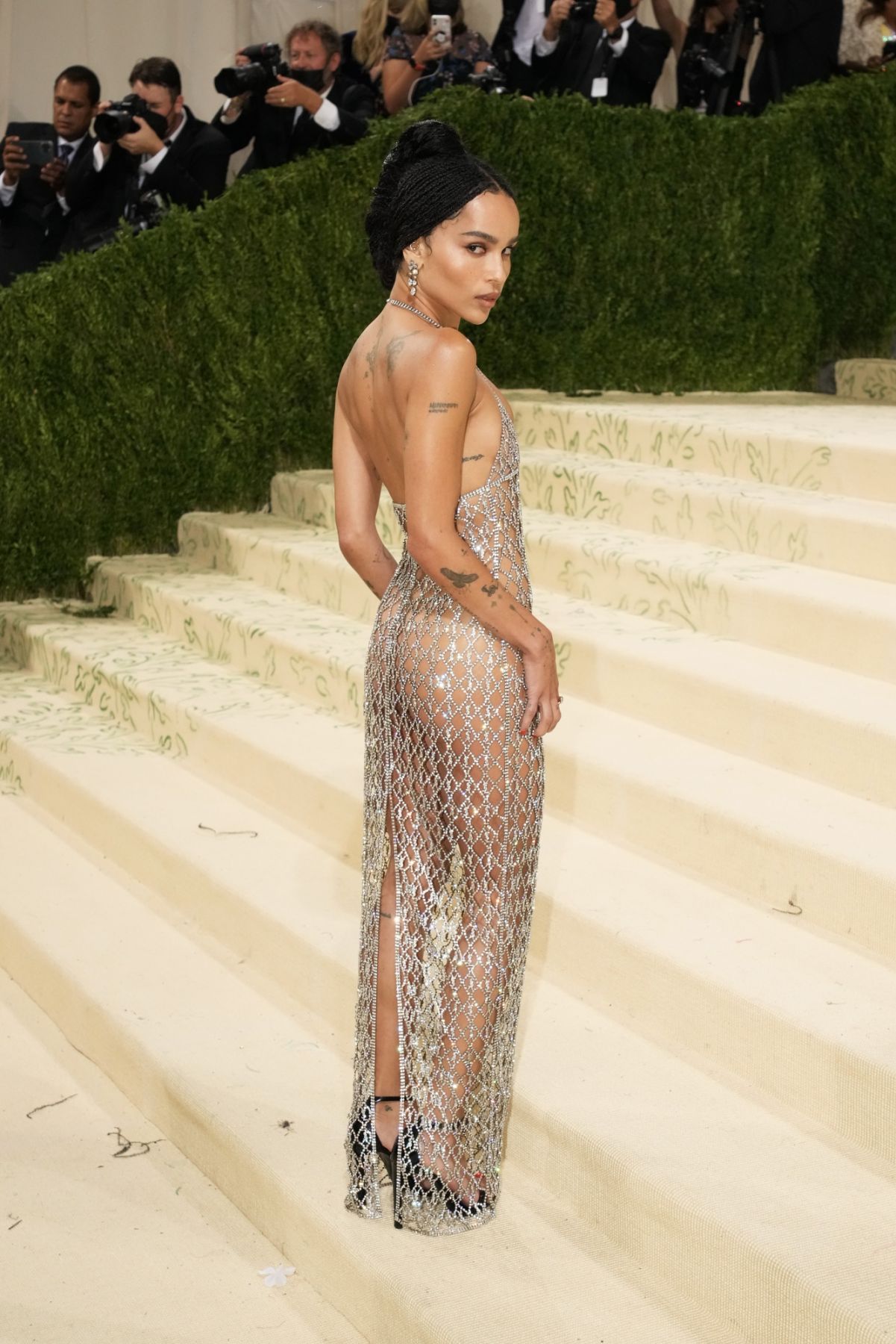 NEW YORK, NEW YORK - SEPTEMBER 13: Zoe Kravitz attends The 2021 Met Gala Celebrating In America: A Lexicon Of Fashion at Metropolitan Museum of Art on September 13, 2021 in New York City. (Photo by Jeff Kravitz/FilmMagic)
