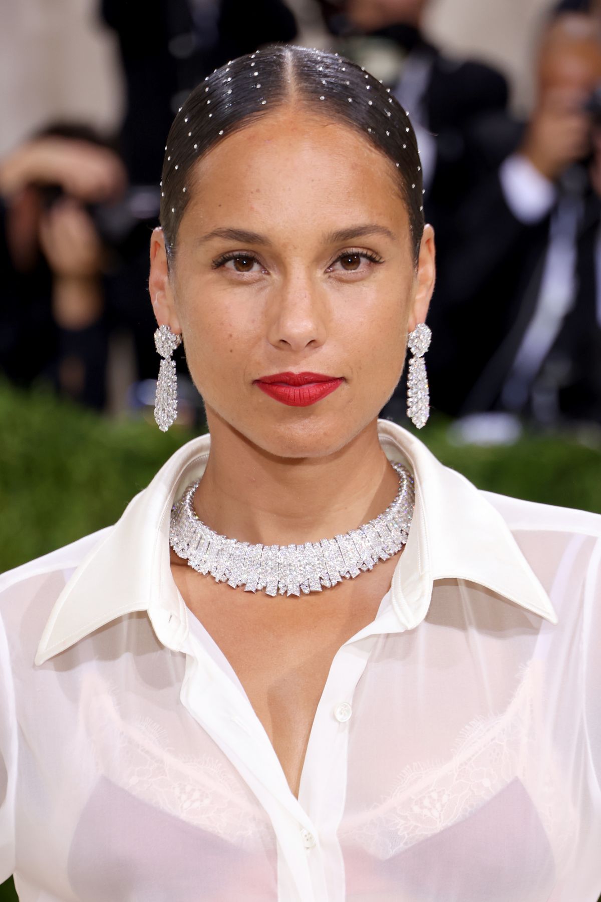 NEW YORK, NEW YORK - SEPTEMBER 13: Alicia Keys attends The 2021 Met Gala Celebrating In America: A Lexicon Of Fashion at Metropolitan Museum of Art on September 13, 2021 in New York City. (Photo by John Shearer/WireImage)