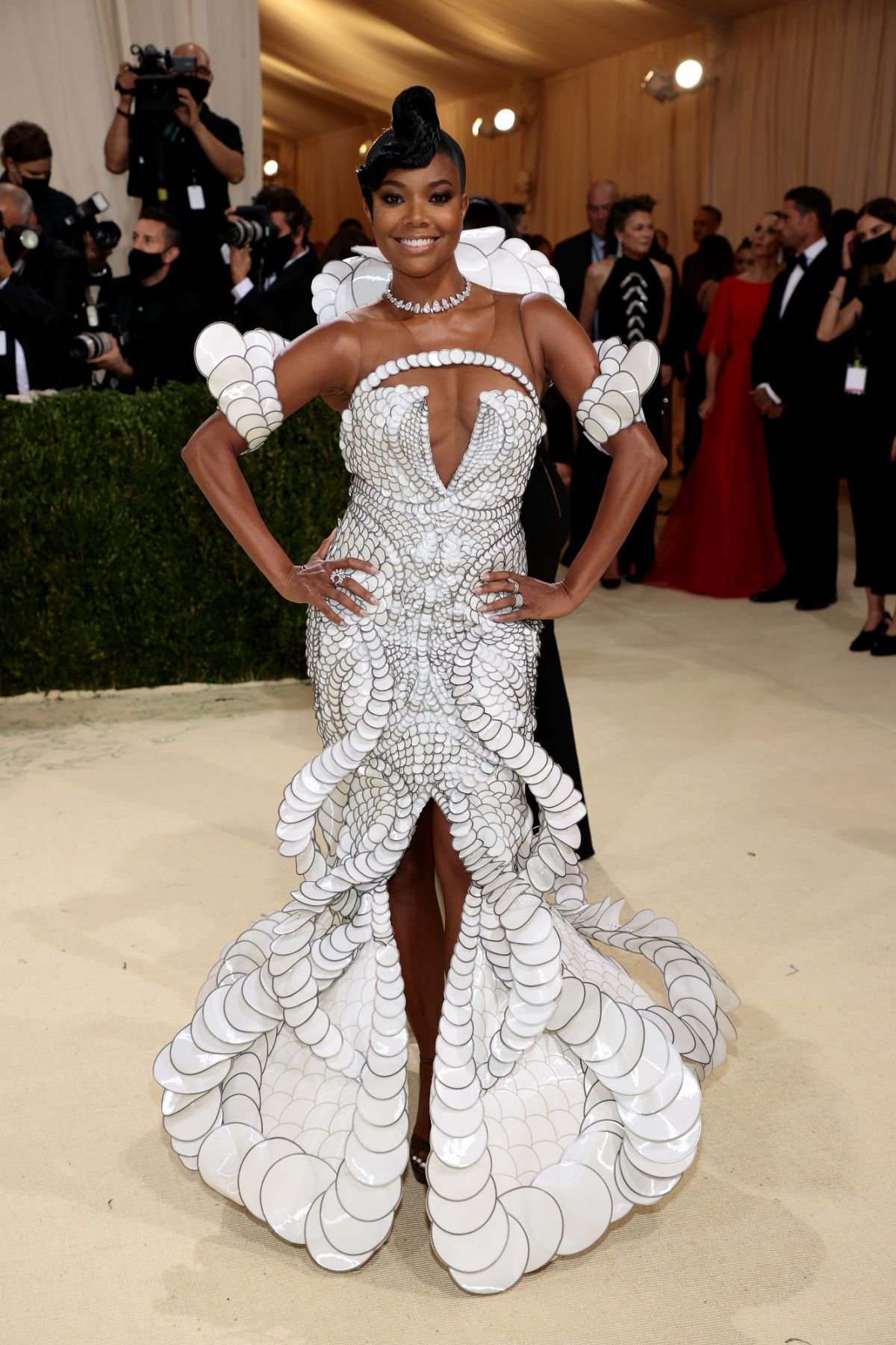 NEW YORK, NEW YORK - SEPTEMBER 13: Gabrielle Union attends The 2021 Met Gala Celebrating In America: A Lexicon Of Fashion at Metropolitan Museum of Art on September 13, 2021 in New York City. (Photo by Dimitrios Kambouris/Getty Images for The Met Museum/Vogue )
