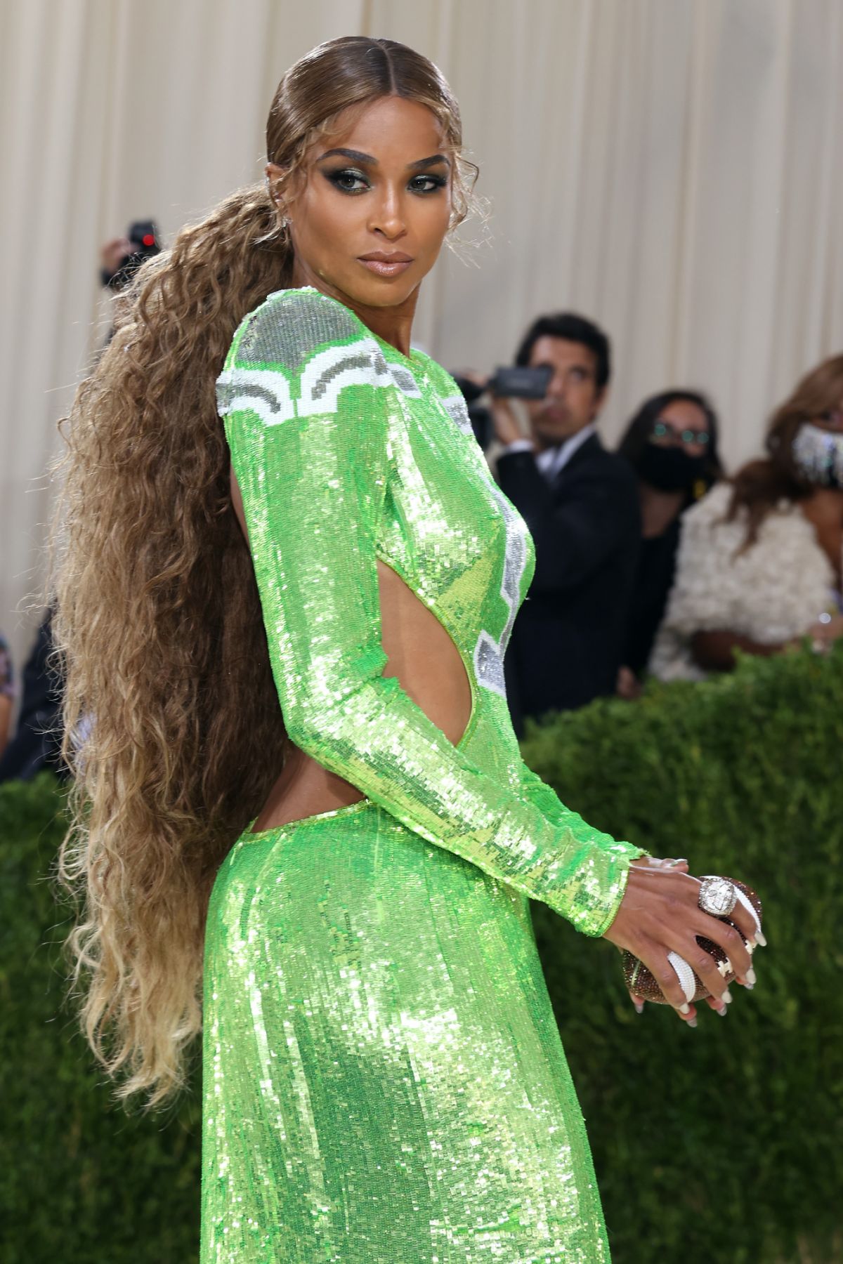 NEW YORK, NEW YORK - SEPTEMBER 13: Ciara attends the 2021 Met Gala benefit "In America: A Lexicon of Fashion" at Metropolitan Museum of Art on September 13, 2021 in New York City. (Photo by Taylor Hill/WireImage)