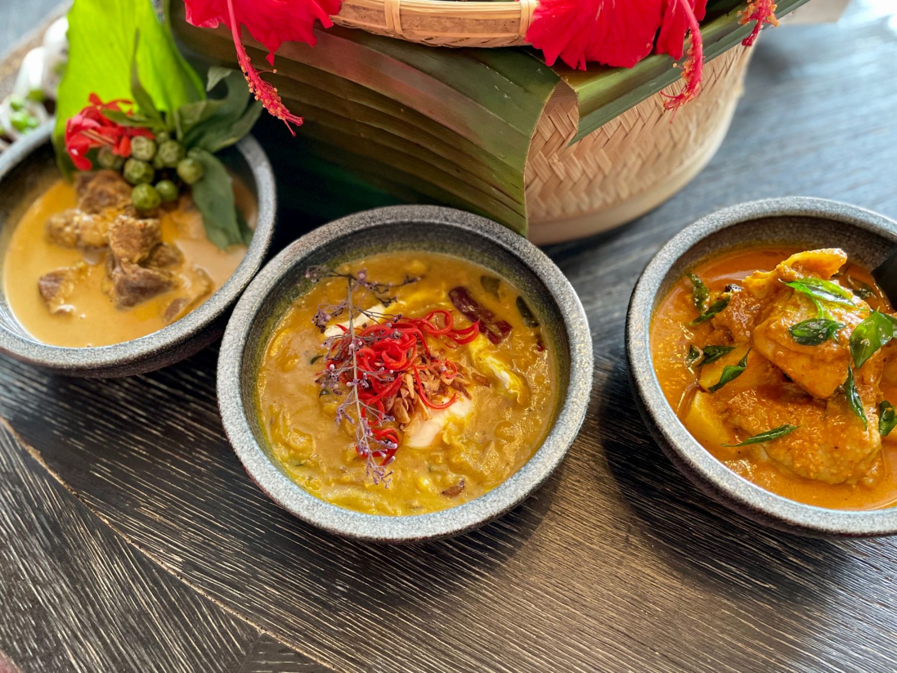 Some of the curry dishes on the menu