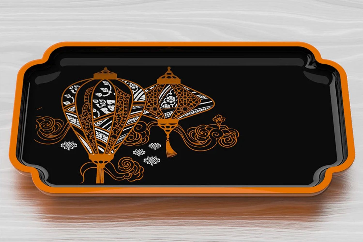 The Autumn Lantern Tea Tray from Forbidden Hill (Image: Courtesy of Forbidden Hill)