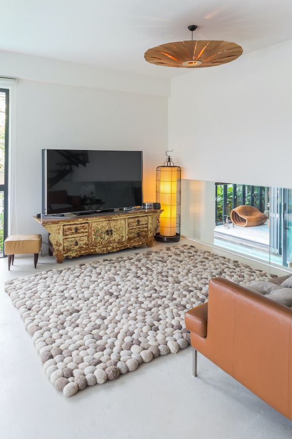 A neutral colour palette is enlivened by interesting shapes and textures