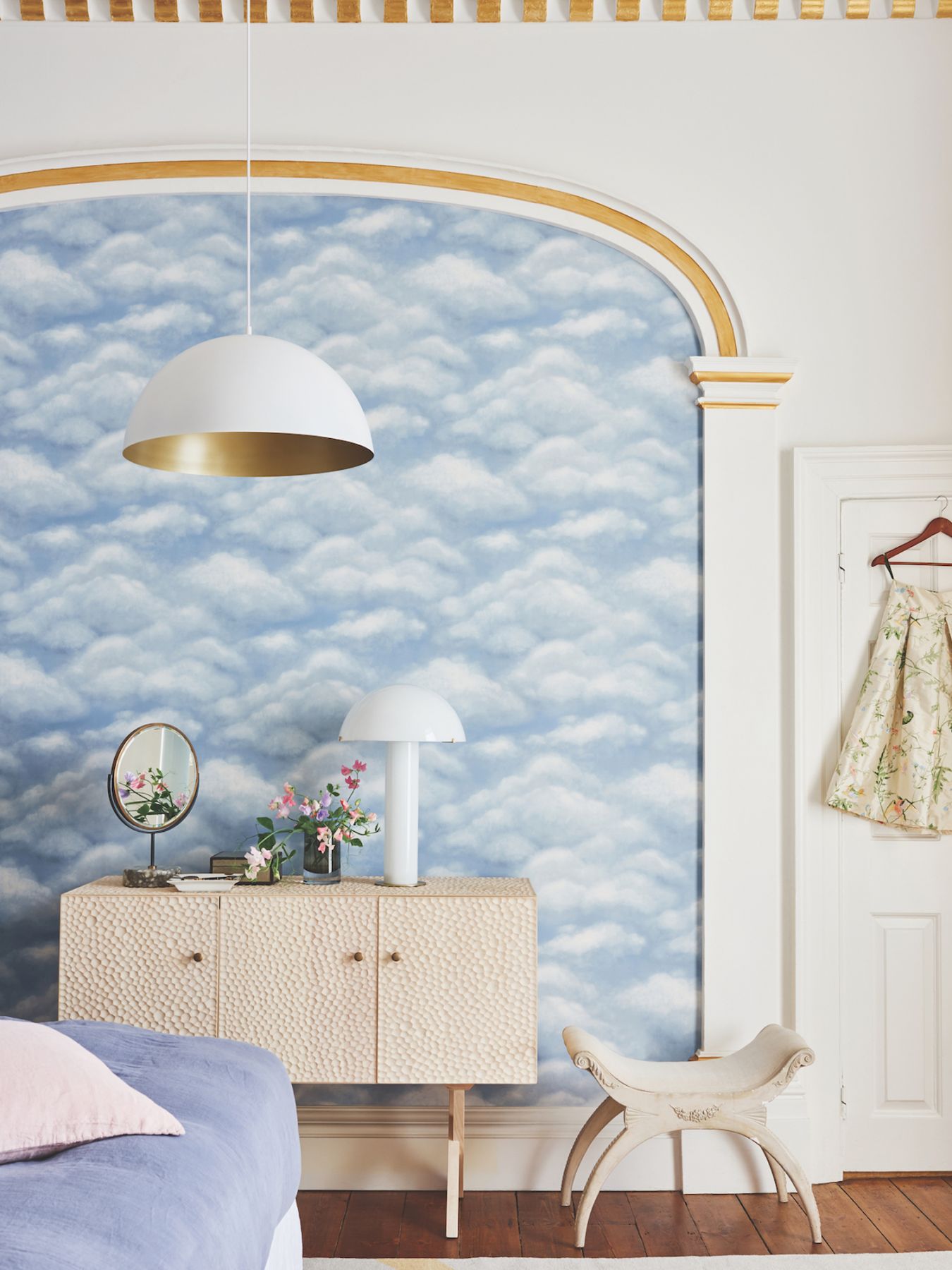 Cole & Son Fresco Sky from the Historic Royal Palaces Collection (Image: Courtesy of Cole & Son)