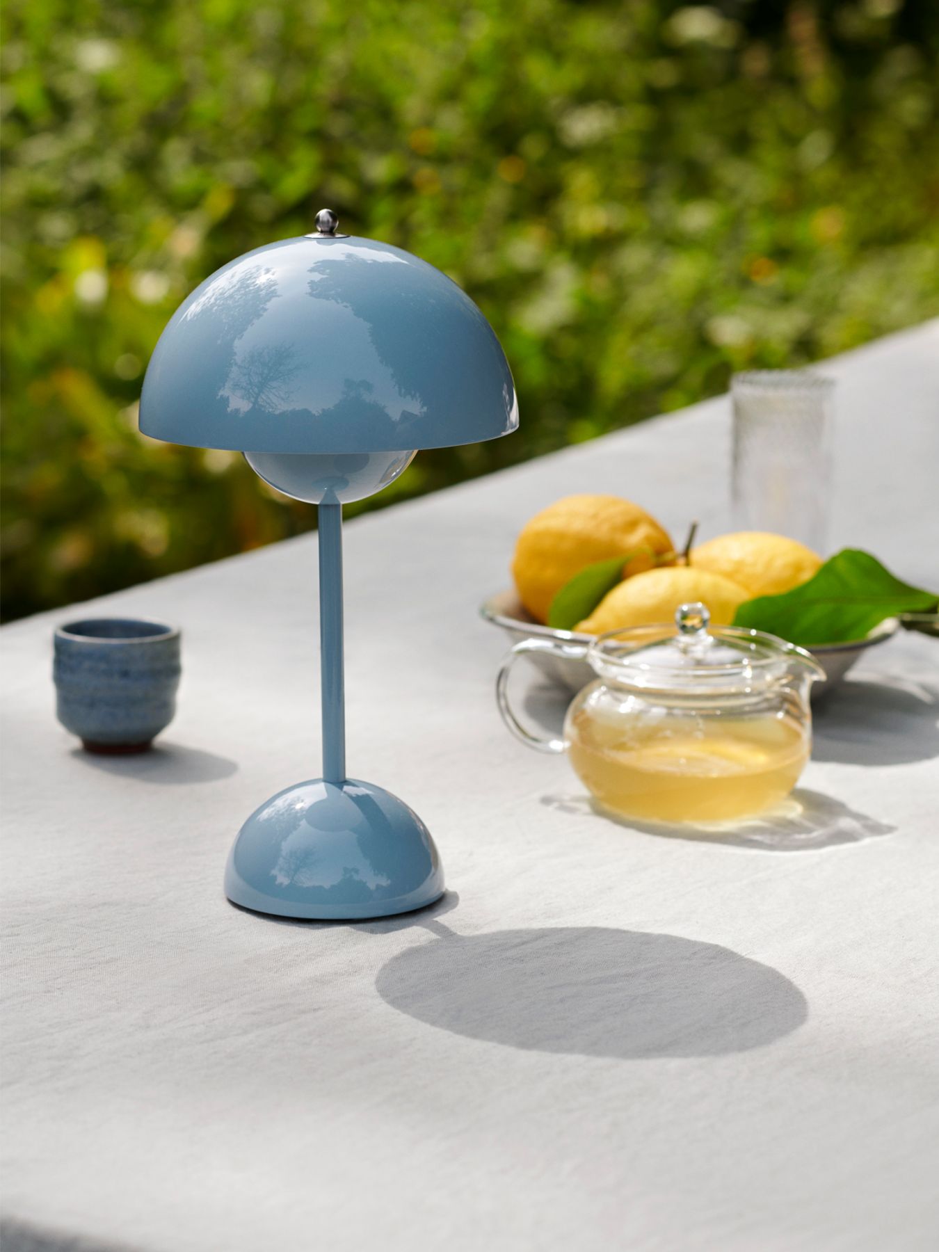 The semi-domed upper shade brings to mind a flowerpot (Image: Courtesy of &Tradition)