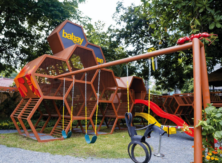 A jungle gym in this Active Zone