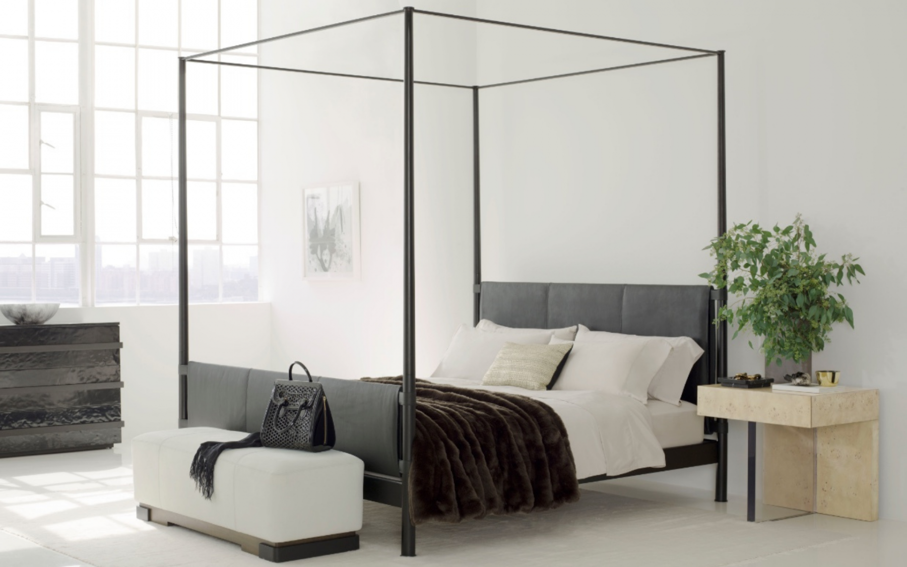 Baker Furniture Milling Road bed by Kara Mann. Available at Point 21