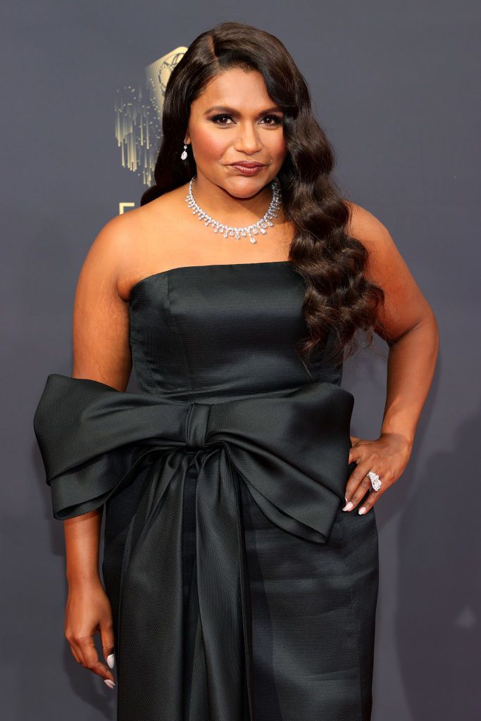 LOS ANGELES, CALIFORNIA - SEPTEMBER 19: Mindy Kaling attends the 73rd Primetime Emmy Awards at L.A. LIVE on September 19, 2021 in Los Angeles, California. (Photo by Rich Fury/Getty Images)