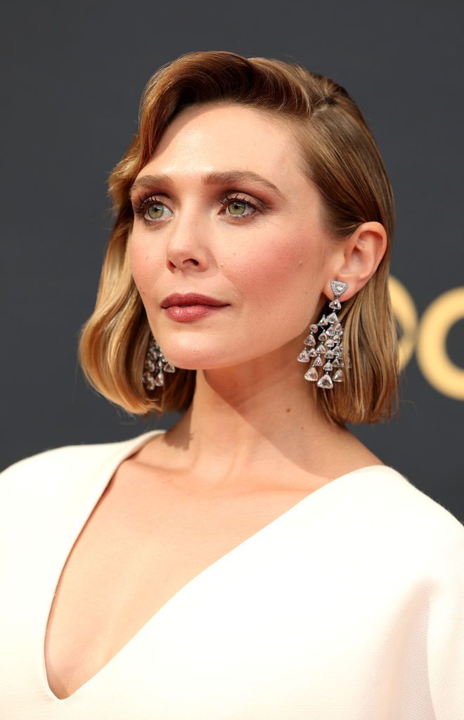 LOS ANGELES, CALIFORNIA - SEPTEMBER 19: Elizabeth Olsen attends the 73rd Primetime Emmy Awards at L.A. LIVE on September 19, 2021 in Los Angeles, California. (Photo by Rich Fury/Getty Images)