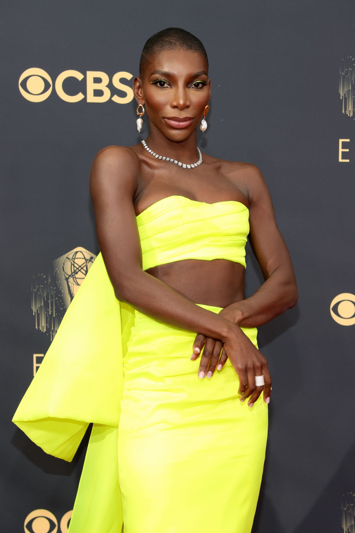 LOS ANGELES, CALIFORNIA - SEPTEMBER 19: Michaela Coel attends the 73rd Primetime Emmy Awards at L.A. LIVE on September 19, 2021 in Los Angeles, California. (Photo by Rich Fury/Getty Images)