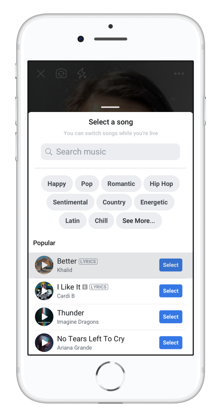 Facebook Stories Music Stickers (Photo: Facebook)