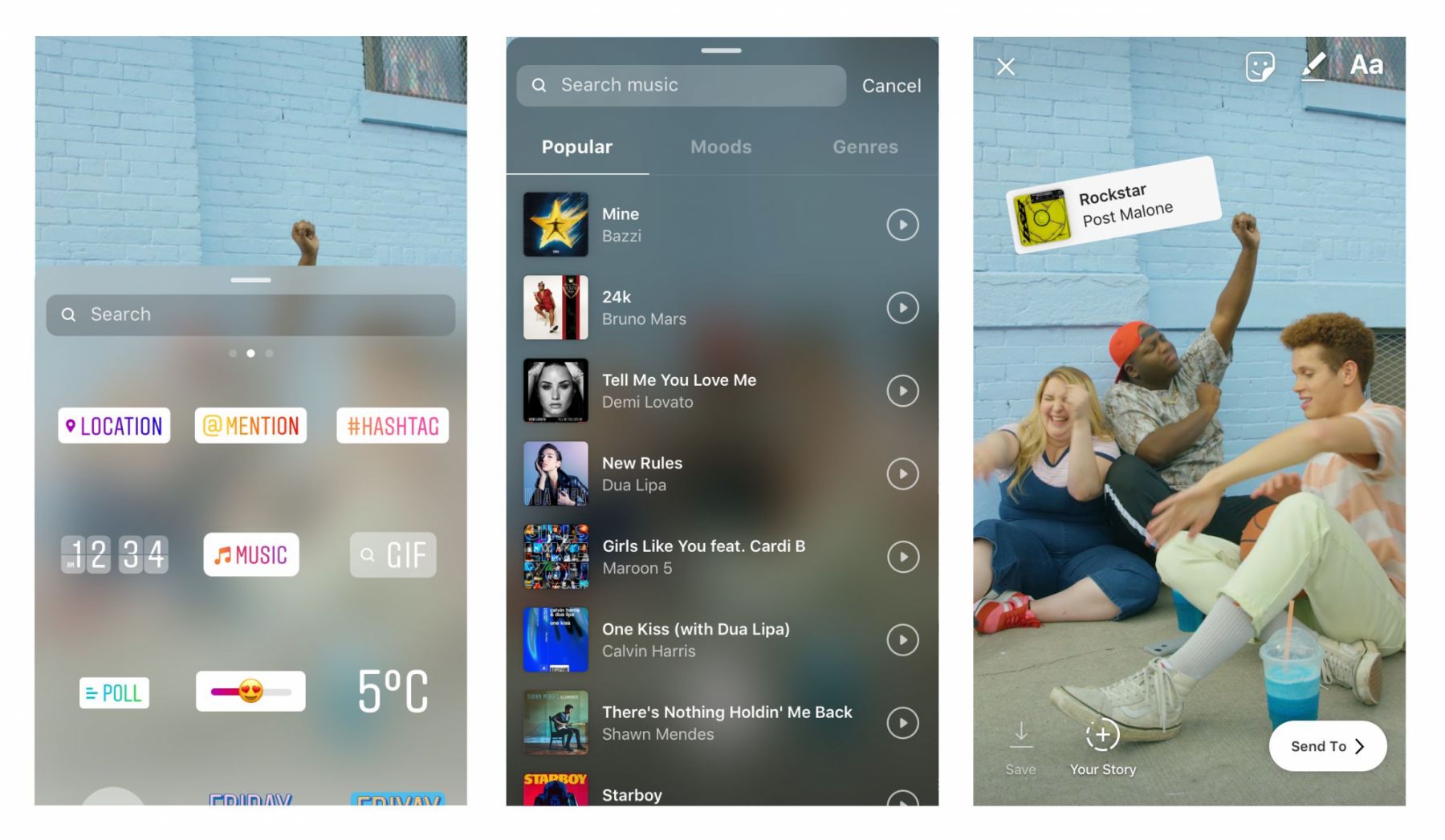 Instagram Stories Music Stickers (Photo: Instagram)