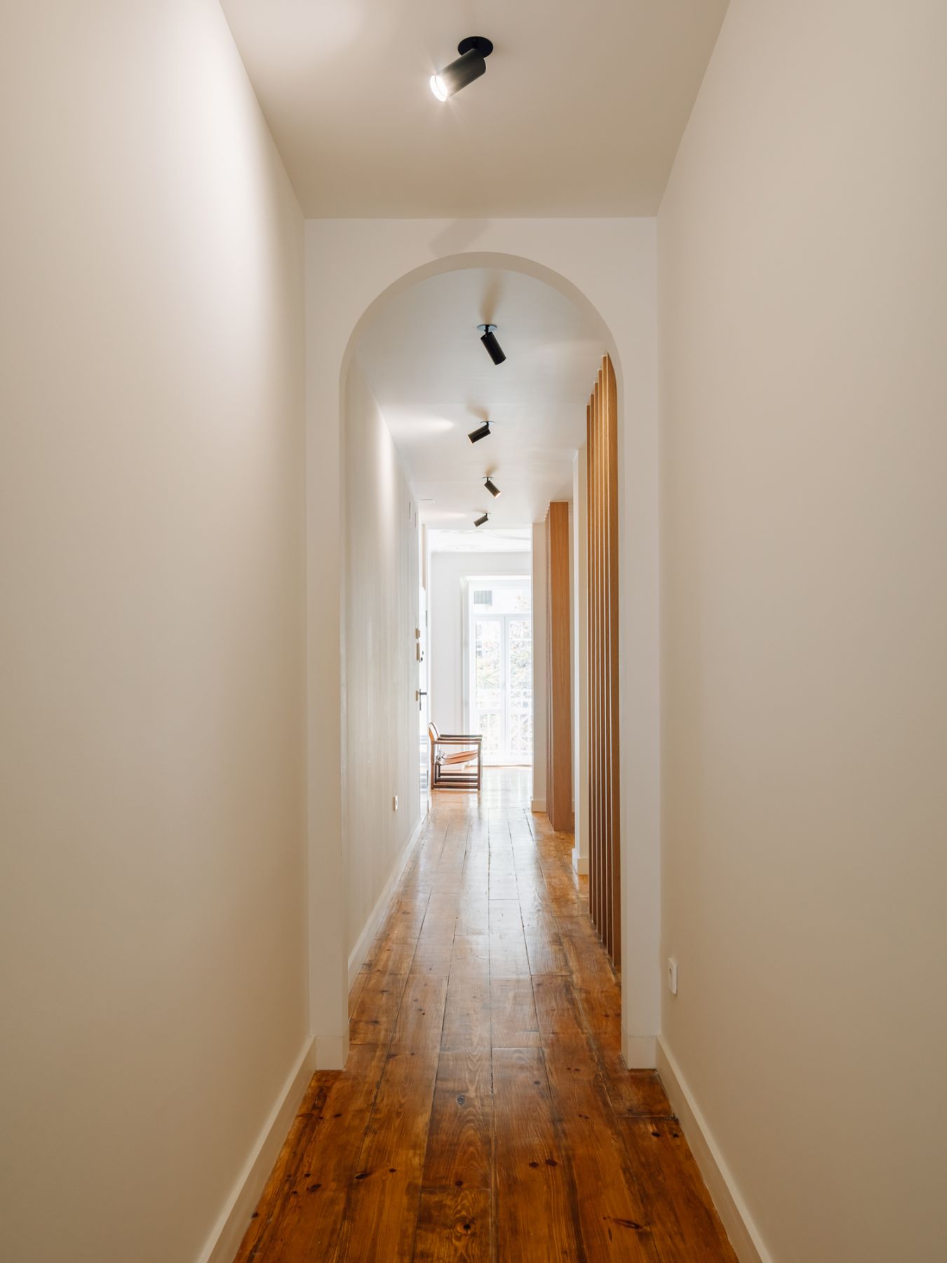 The arches create drama and a sense of elegance through the corridors