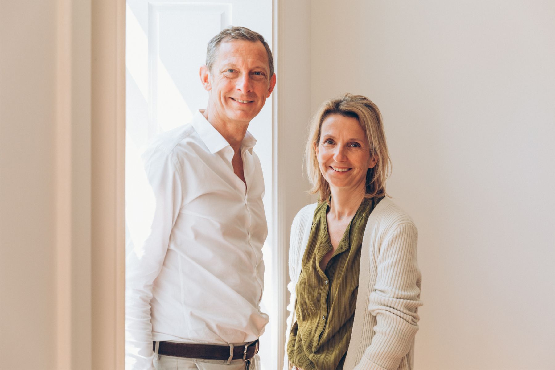 Laurence Beysecker (pictured right) with her husband Xavier, founders of Maison Amarande