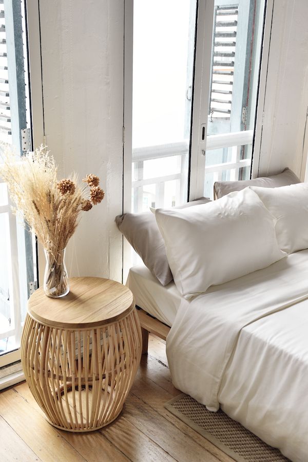 Bamboo Sateen in white is a classic choice