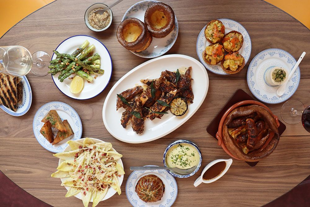 Weekend roast and toast set menu