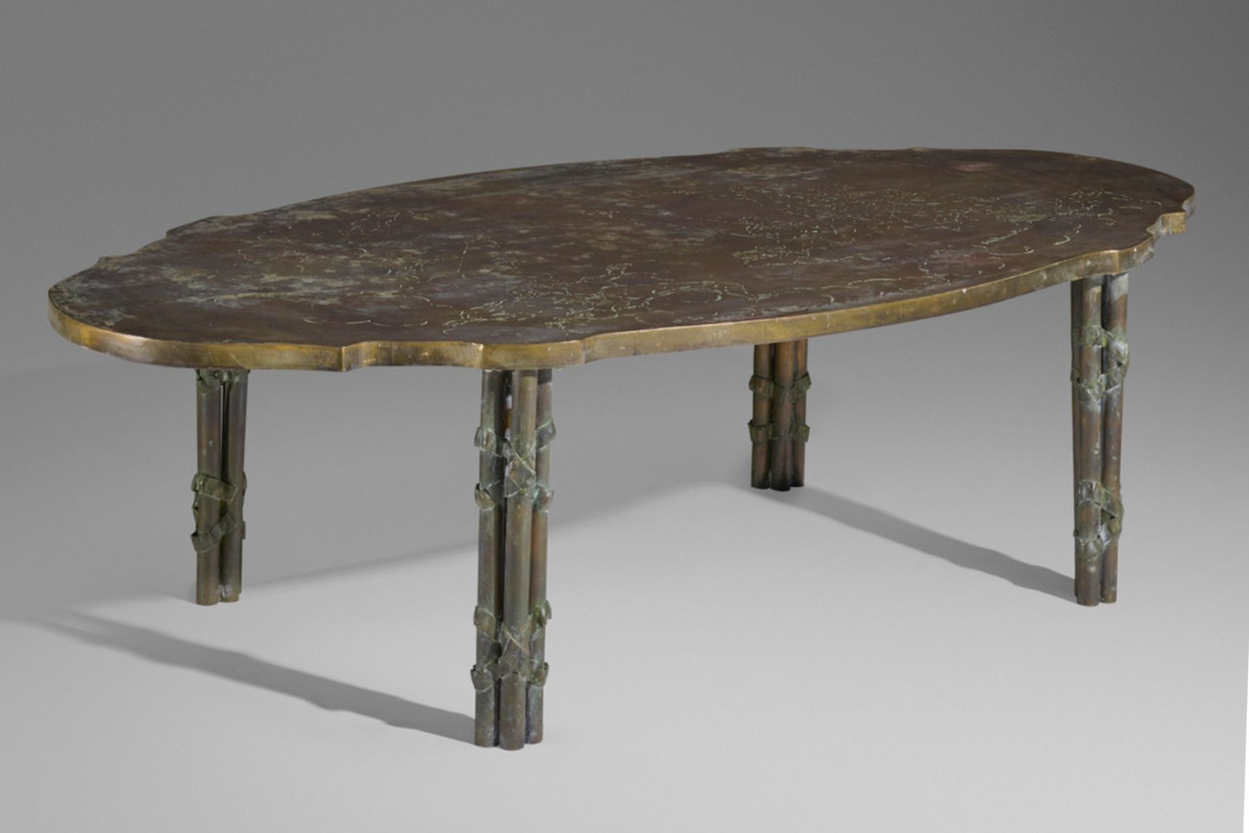 Laverne coffee table by Philip and Kelvin LaVerne (Image: via Artsy)