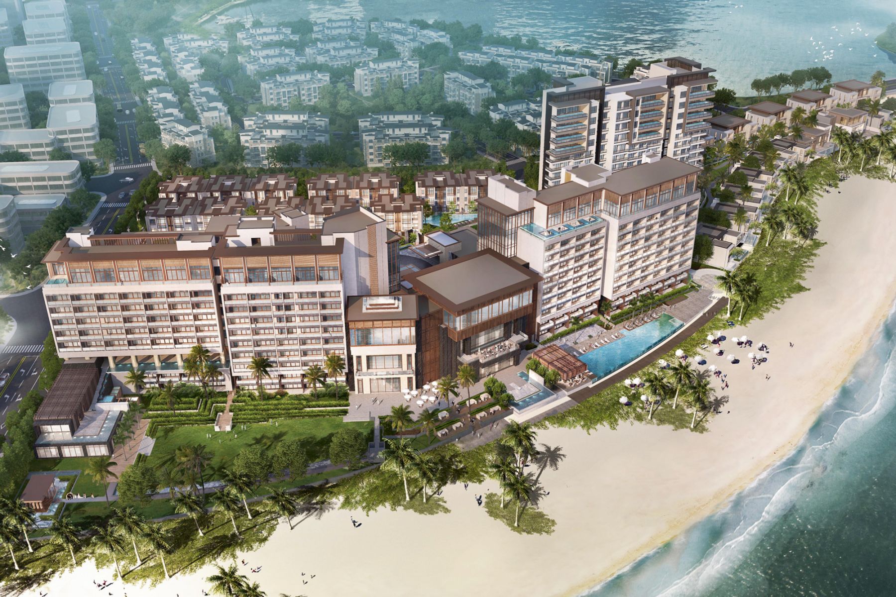 Designed by WATG, the InterContinental Halong Bay Resort and Residences feaures luxury apartments and villas with waterfront views in Vietnam