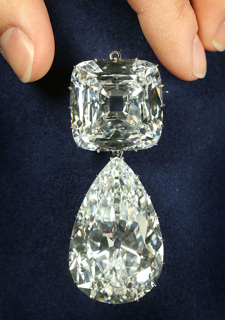 LONDON, ENGLAND - MAY 15:  The Cullinan III and IV Broach is displayed at The Queen's Gallery, Buckingham Palace on May 15, 2012 in London, England. Jewellery, made from the largest diamond ever found, will be shown to the public at the 'Diamonds: A Jubilee Celebration' exhibition which is part of the Summer Opening of Buckingham Palace from June 30th - 8th July 2012 and July 31st - October 7, 2012. Celebrating Queen Elizabeth II's Diamond Jubilee the exhibition will showcase seven of the 9 stones cut from