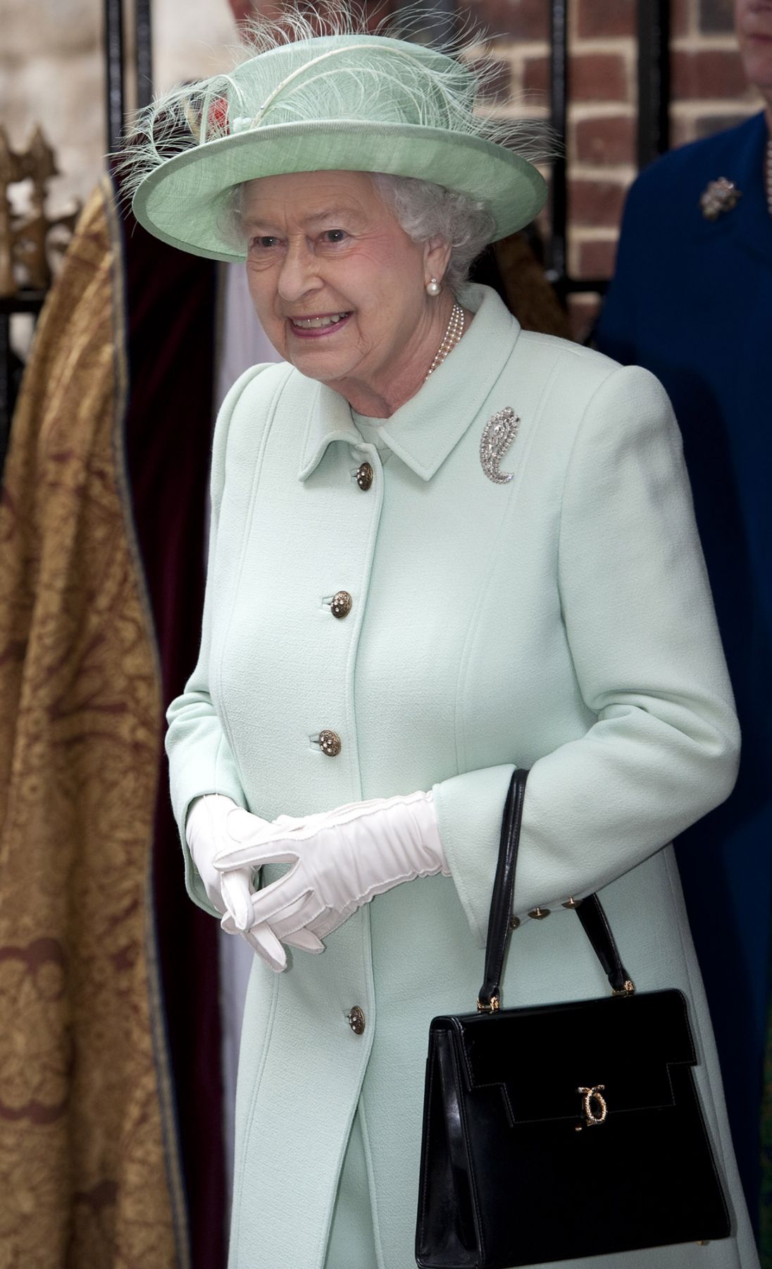 LONDON, UNITED KINGDOM - NOVEMBER 1: Queen Elizabeth II attends the unveiling of the Diamond Jubilee Stained Glass Window at The Queen's Chapel of the Savoy, on November 1, 2012 in London, England. (Photo by Eddie Mulholland - WPA Pool /Getty Images)
