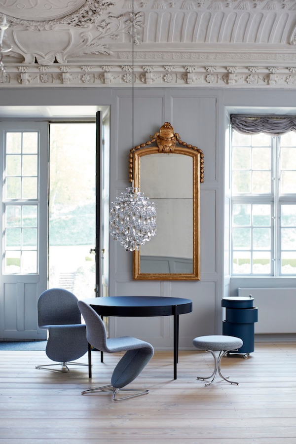 Verpan Spiral SP1 ceiling lamp by Verner Panton. Available at SMUK Living