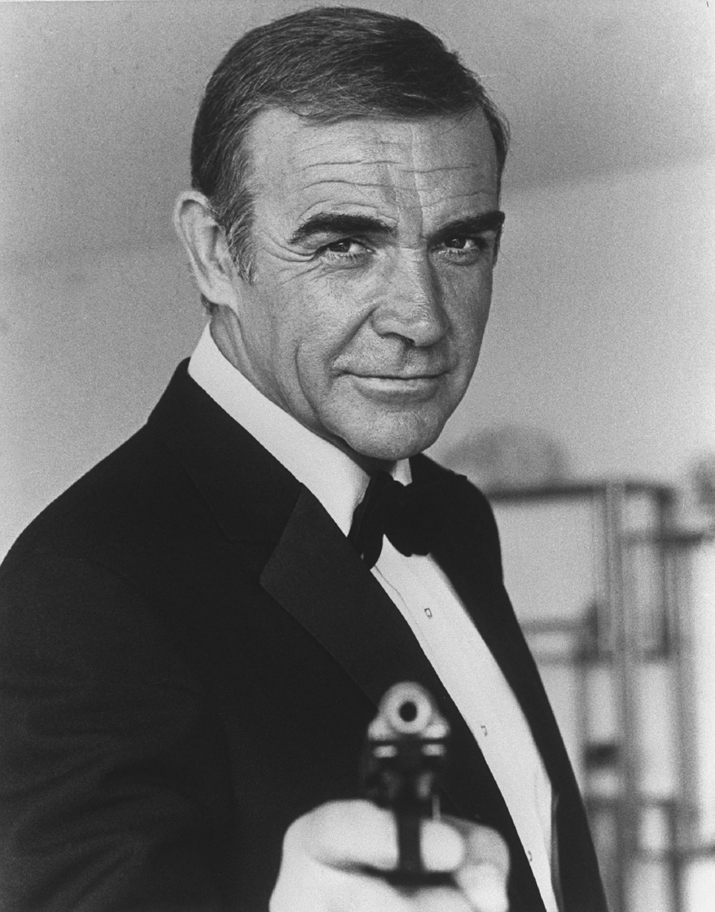 Picture of Scottish actor Sean Connery taken in 1982 in Nice during the making of the film "Never say, never again" by US Irving Kerschner.Sean Connery will be for the seventh time secret service agent James Bond 007. AFP PHOTO (Photo by AFP)