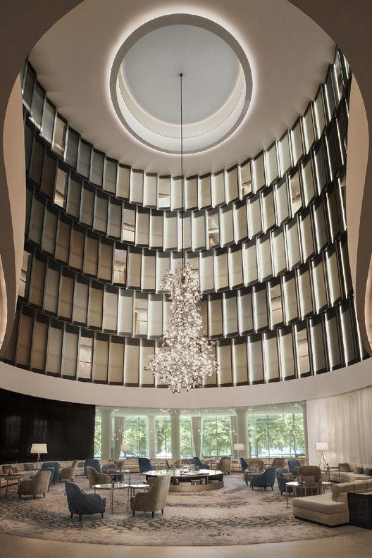 The atrium lobby of The Fontenay is a sight to behold with its lofty ceiling (Image: Courtesy of The Fontenay)