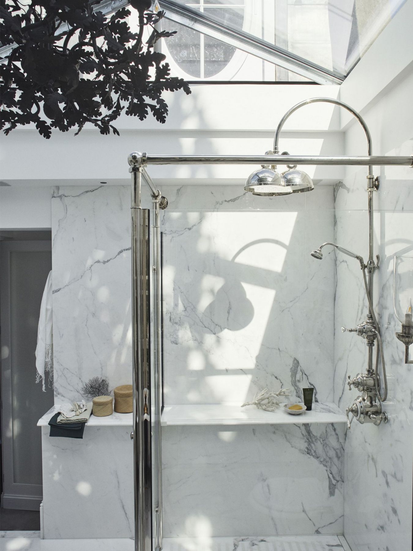 The glass roof lantern also brings in a heightened sense of light and space