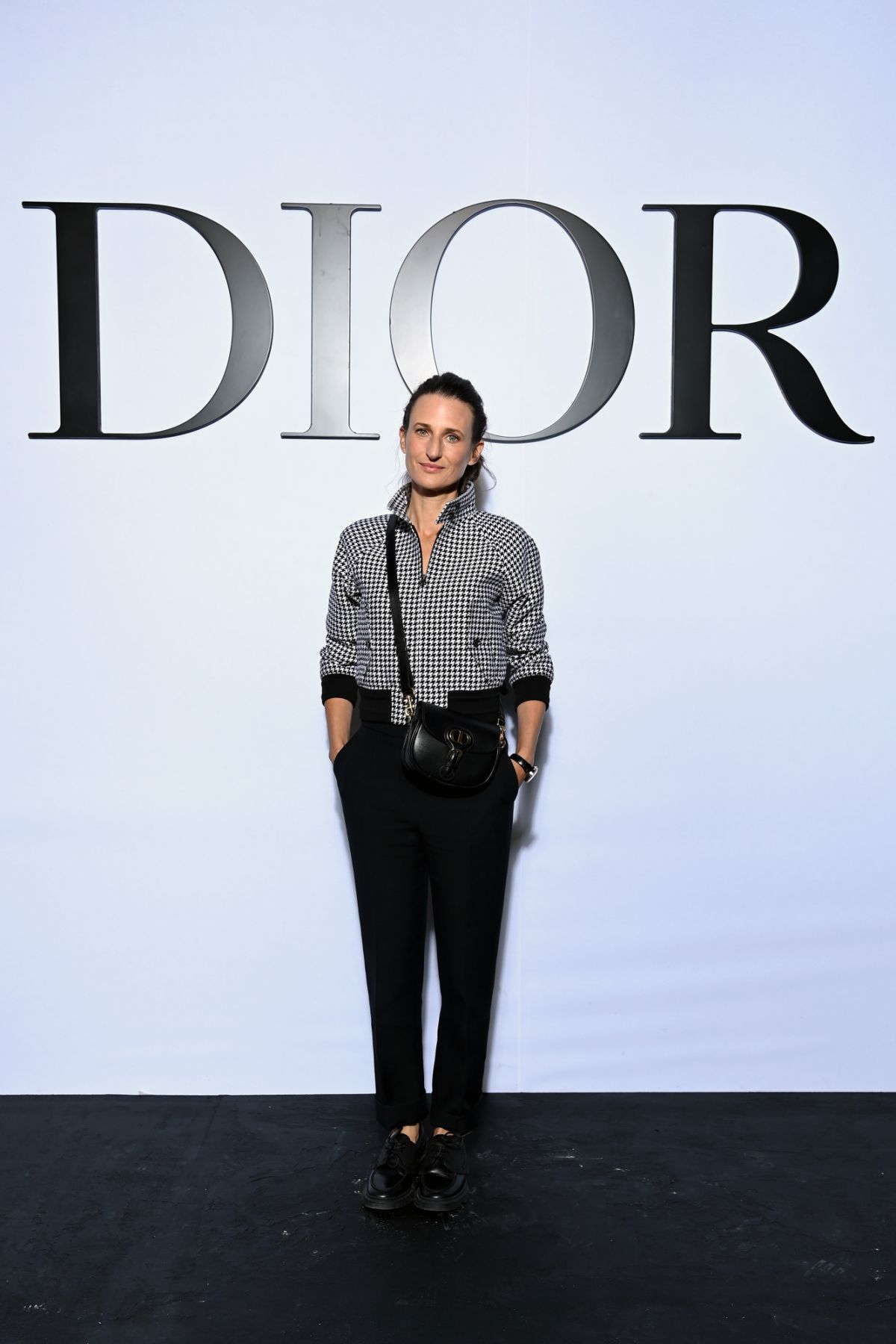 PARIS, FRANCE - SEPTEMBER 28: Camille Cottin attends the Dior Womenswear Spring/Summer 2022 show as part of Paris Fashion Week at Jardin des Tuileries on September 28, 2021 in Paris, France. (Photo by Pascal Le Segretain/Getty Images For Dior)