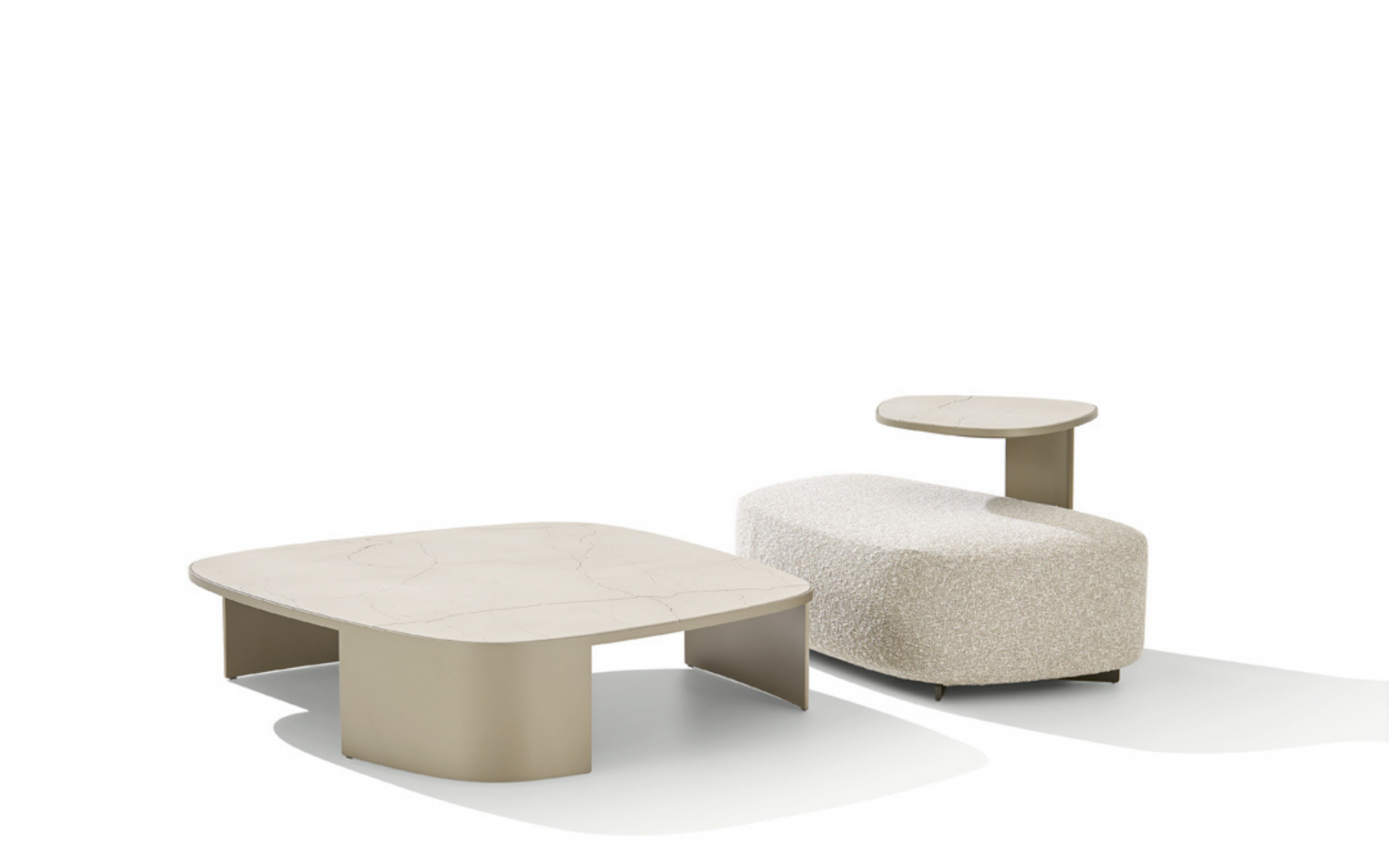 Poliform Koishi coffee tables by Jean-Marie Massaud. Available from Space Furniture