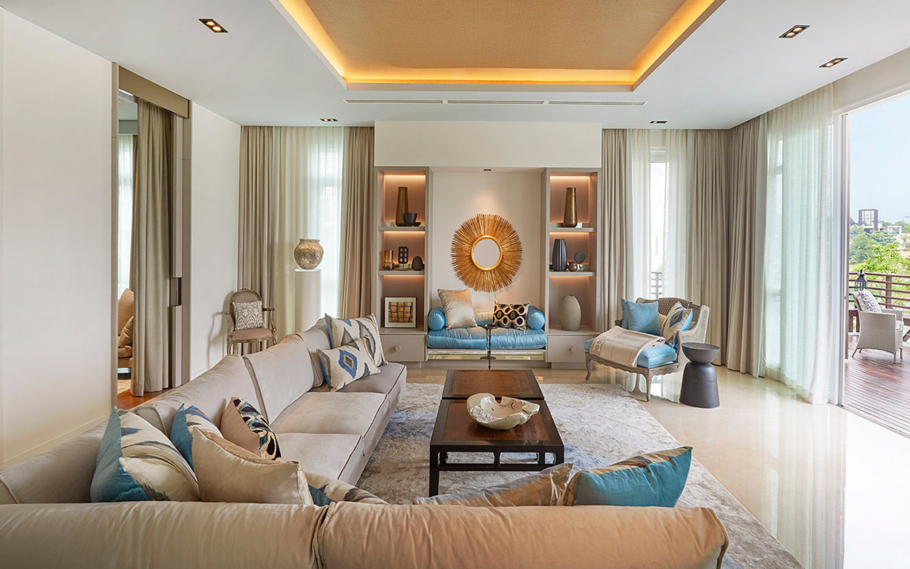 The breezy beautiful living room