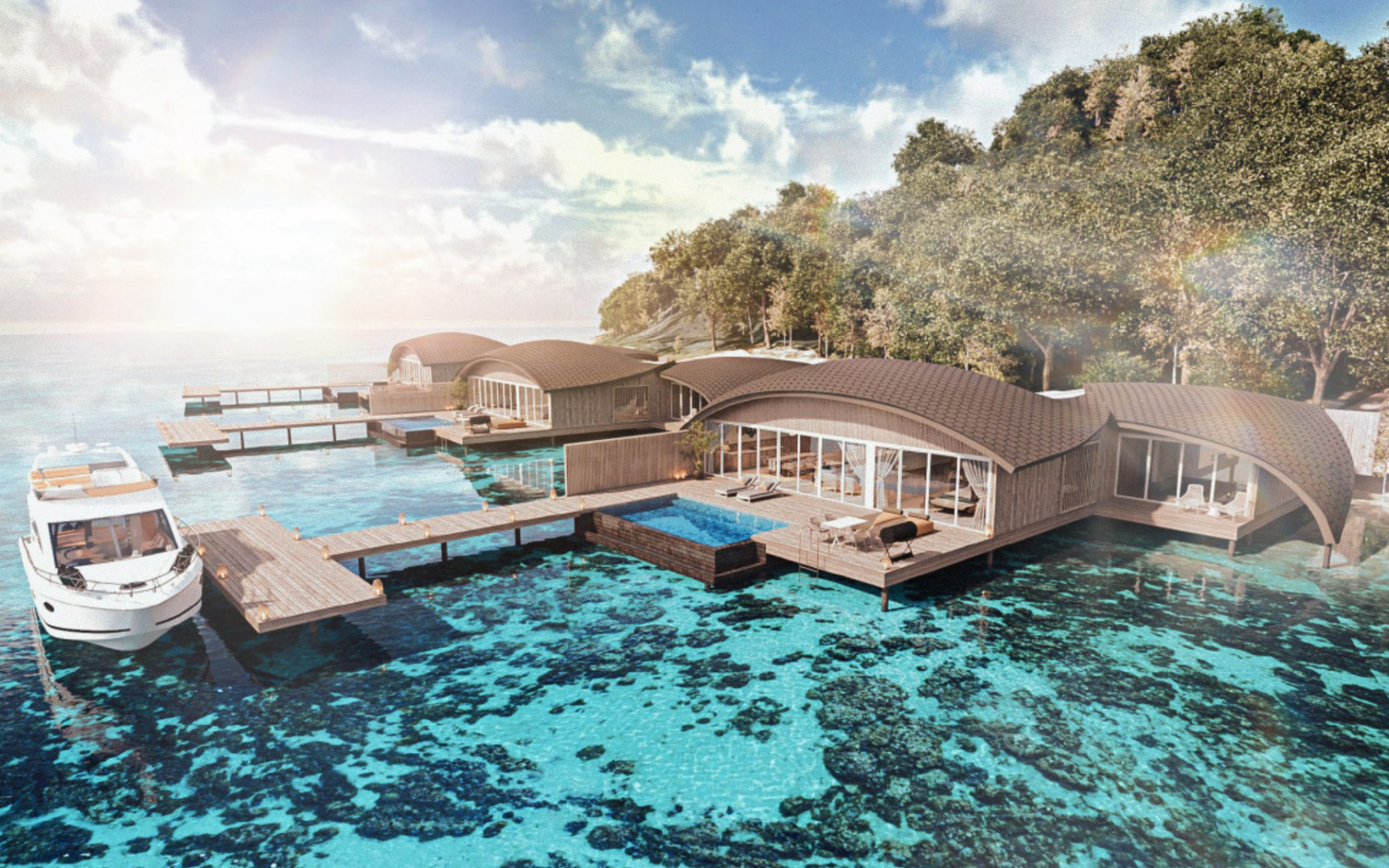 There are only three Water Villas available on Nirup Island