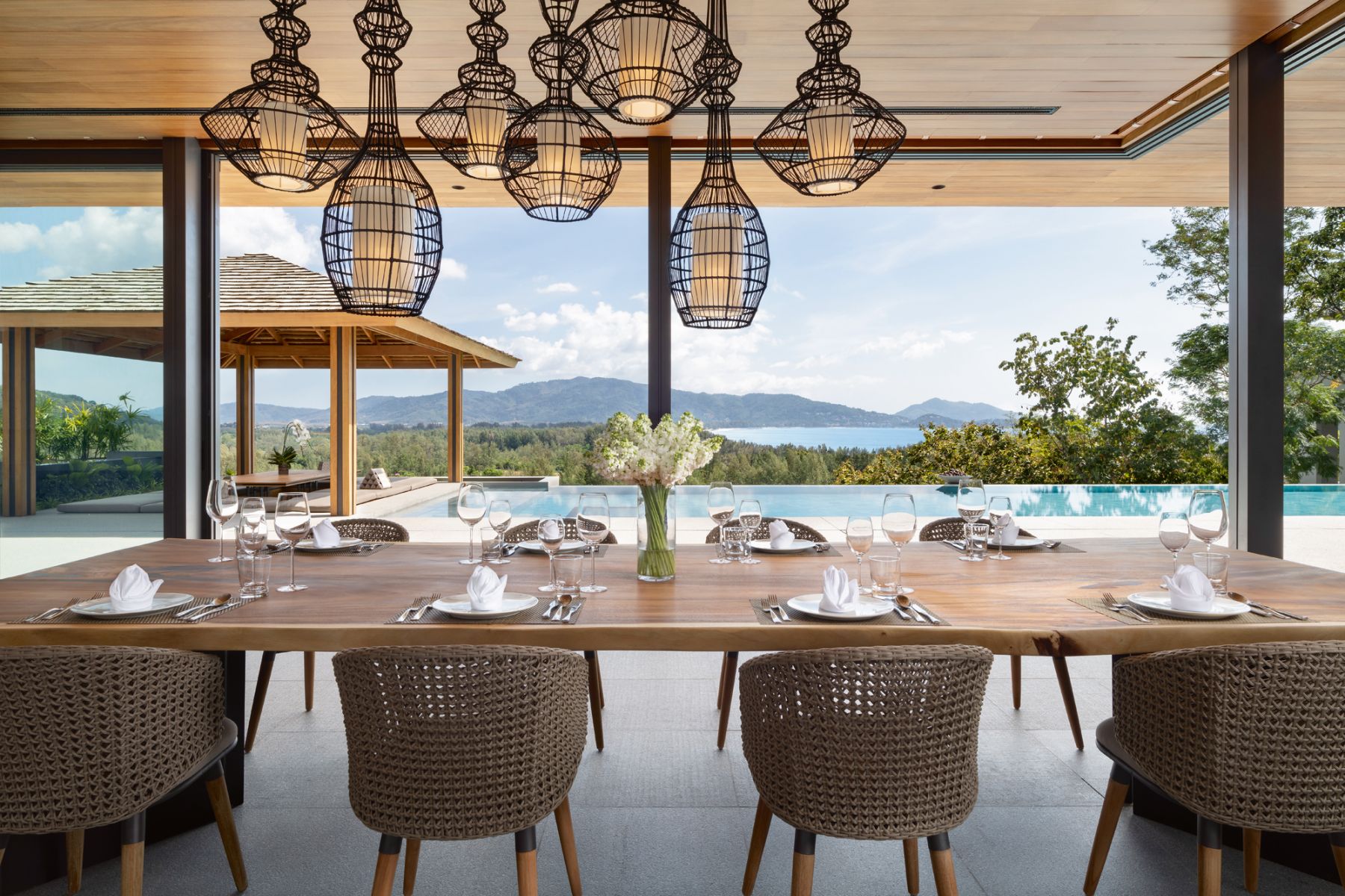 An ocean-view pool villa overlooking Bang Tao Bay and the Andaman Sea at Avadina Hills by Anantara in Phuket