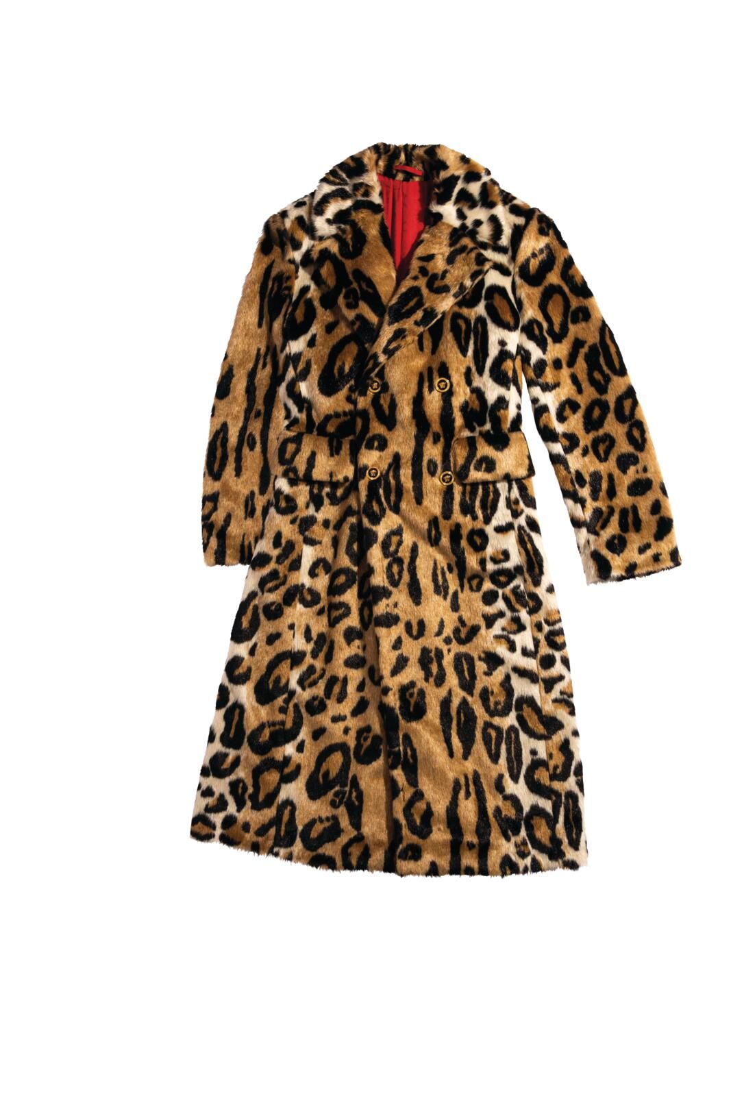 Versace faux fur coat. Credit: Affa Chan