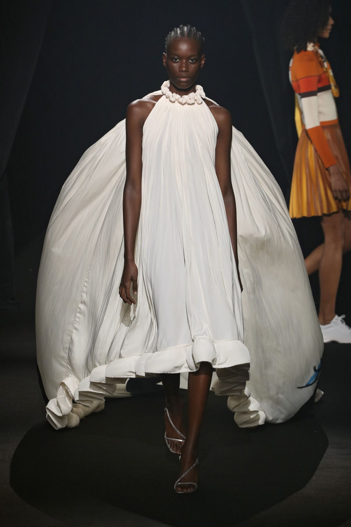 PARIS, FRANCE - OCTOBER 05: (EDITORIAL USE ONLY - For Non-Editorial use please seek approval from Fashion House) A model walks the runway during the "Love Brings Love" Show â In Honor Of Alber Elbaz By AZ Factory Womenswear Spring/Summer 2022 show as part of Paris Fashion Week on October 05, 2021 in Paris, France. (Photo by Estrop/Getty Images)