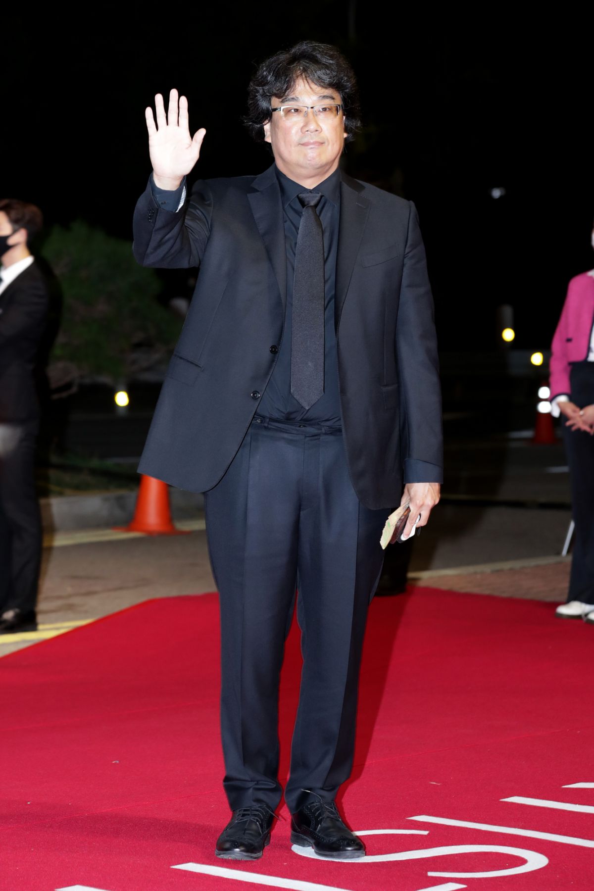 BUSAN, SOUTH KOREA - OCTOBER 06: South Korean director Bong Joon-Ho arrives at the opening ceremony of the 26th Busan International Film Festival at the Busan Cinema Center on October 06, 2021 in Busan, South Korea. (Photo by Han Myung-Gu/WireImage)