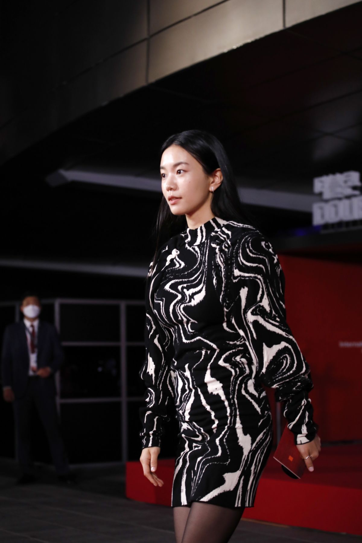 BUSAN, SOUTH KOREA - OCTOBER 06: Lee Seol arrives at the opening ceremony of the 26th Busan International Film Festival at the Busan Cinema Center on October 06, 2021 in Busan, South Korea. (Photo by Woohae Cho/Getty Images)