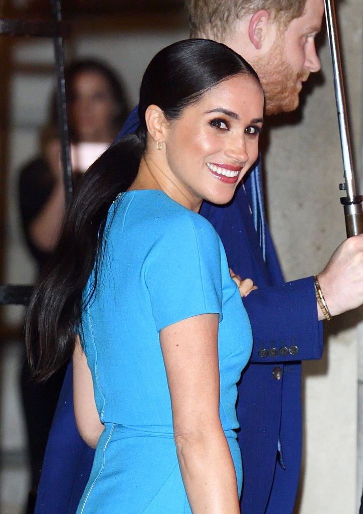 LONDON, ENGLAND - MARCH 05: Meghan, Duchess of Sussex accompanied by Prince Harry, Duke of Sussex attends The Endeavour Fund Awards at Mansion House on March 05, 2020 in London, England. (Photo by Karwai Tang/WireImage)