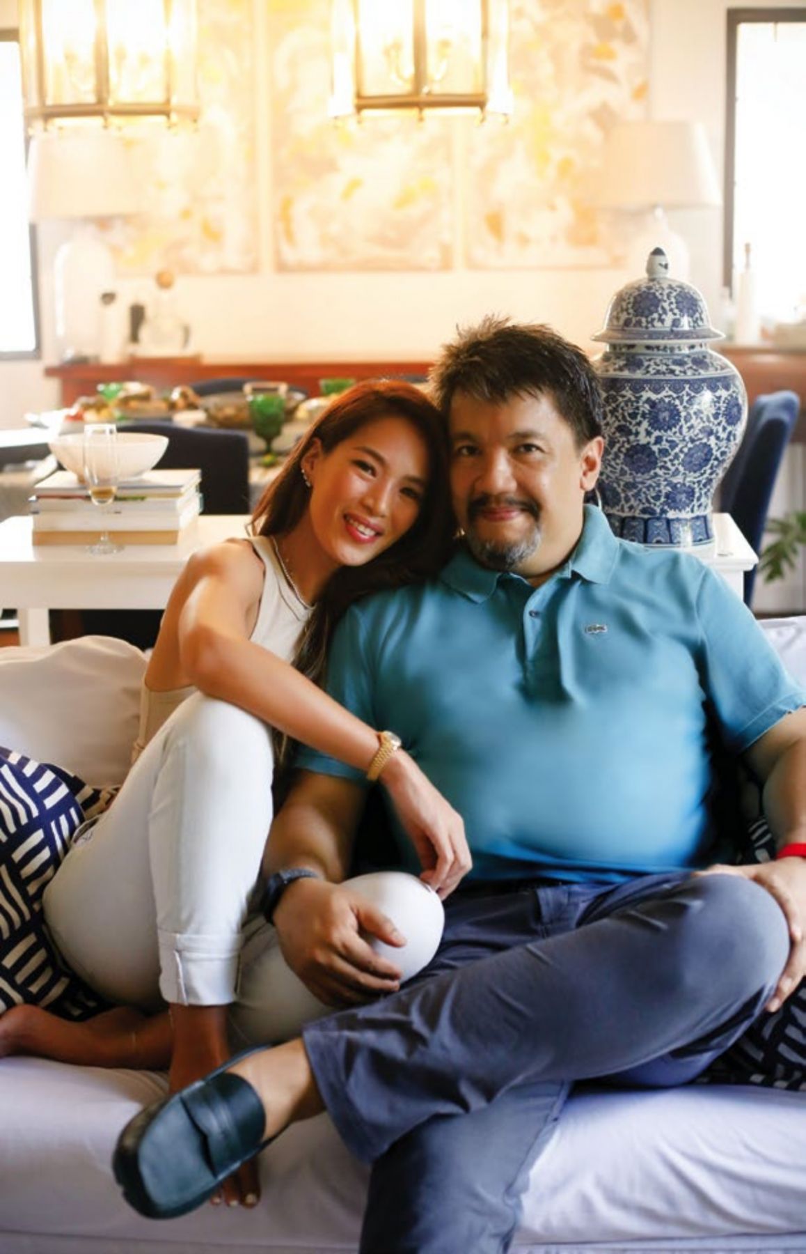 Husband and wife Aliza Apostol-Goco and Robby Goco