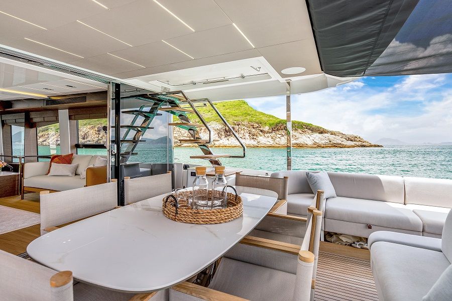 Prestige X70. Credit: Asia Yachting