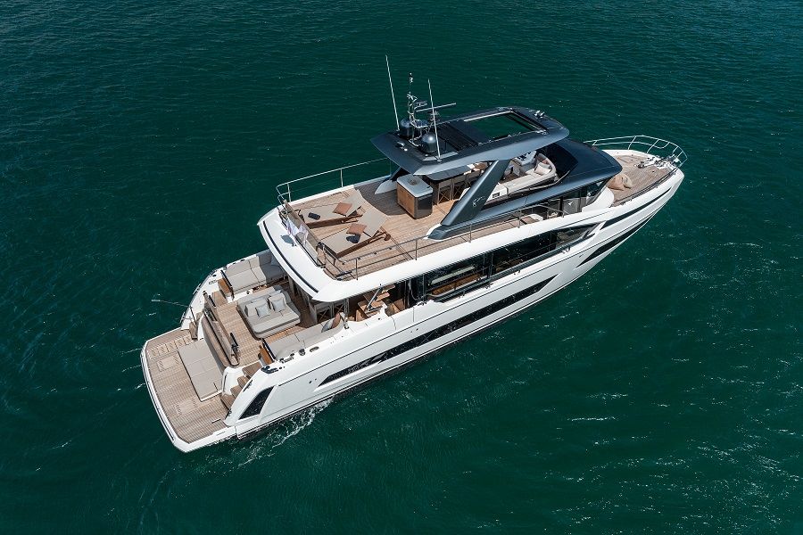 Prestige X70. Credit: Asia Yachting