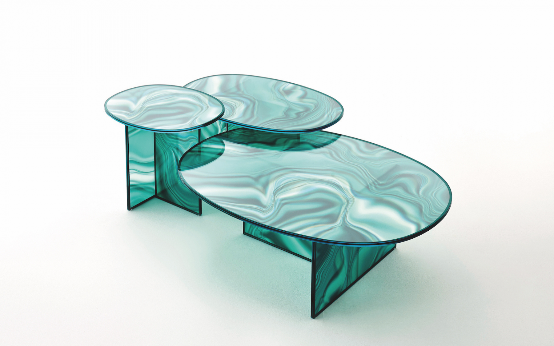 Glas Italia Liquefy table by Patricia Urquiola. Available from Space Furniture