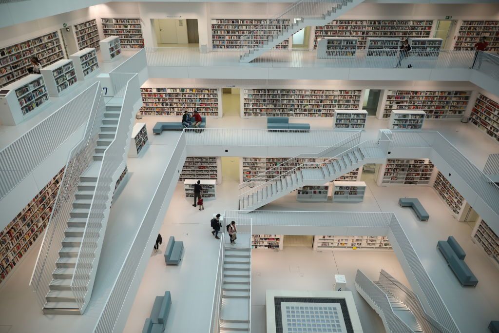 The City Library of Stuttgart, Germany on October 31, 2019 (Photo by Agron Beqiri/NurPhoto via Getty Images)