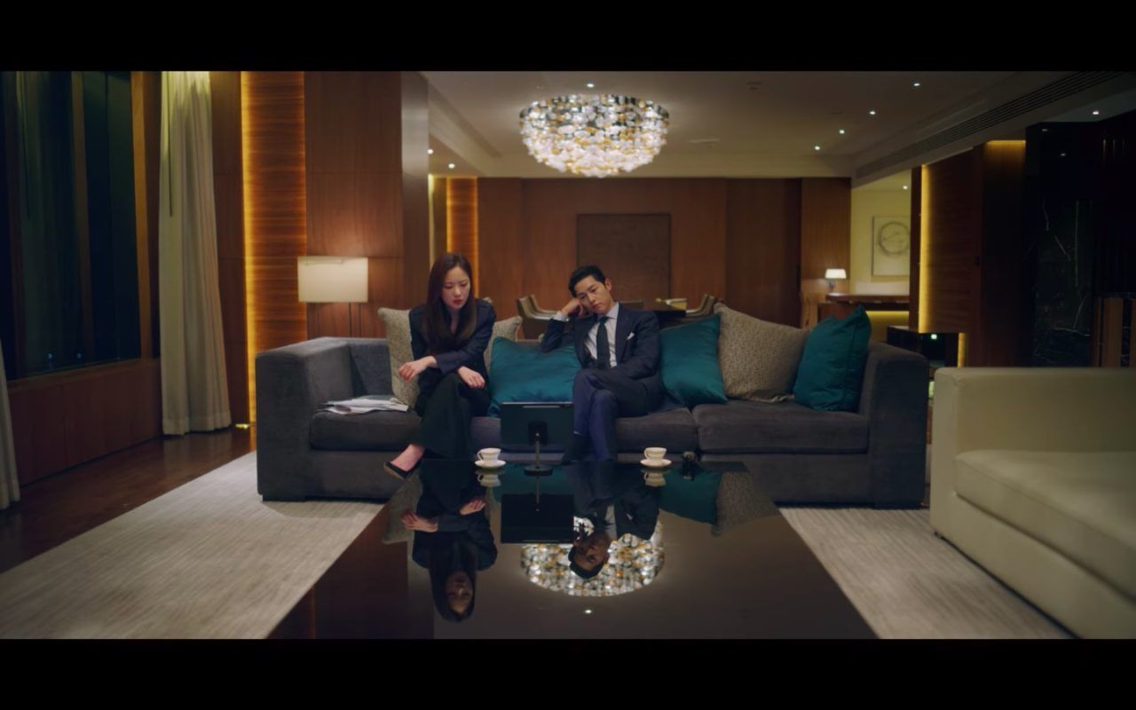 Vincenzo was filmed in the penthouse suite of the Conrad Hotel Seoul (Image: Courtesy of Netflix)