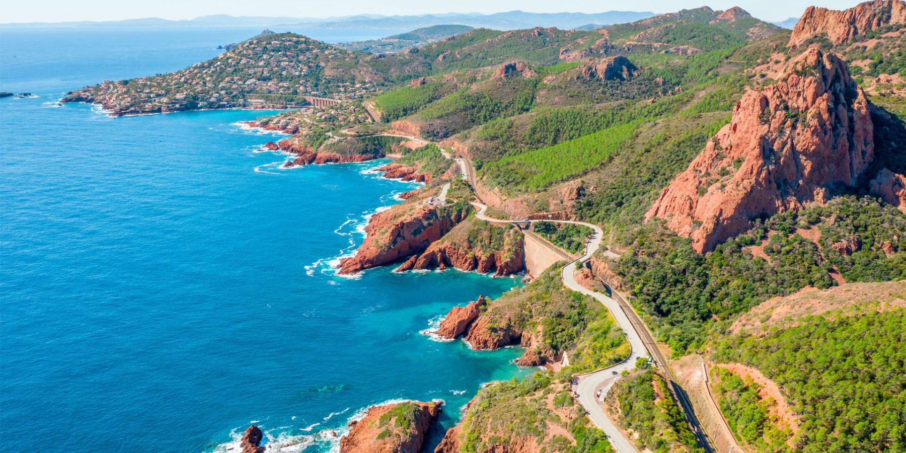 Massif Esterel Côte D'Azur France Mediterranean Sea