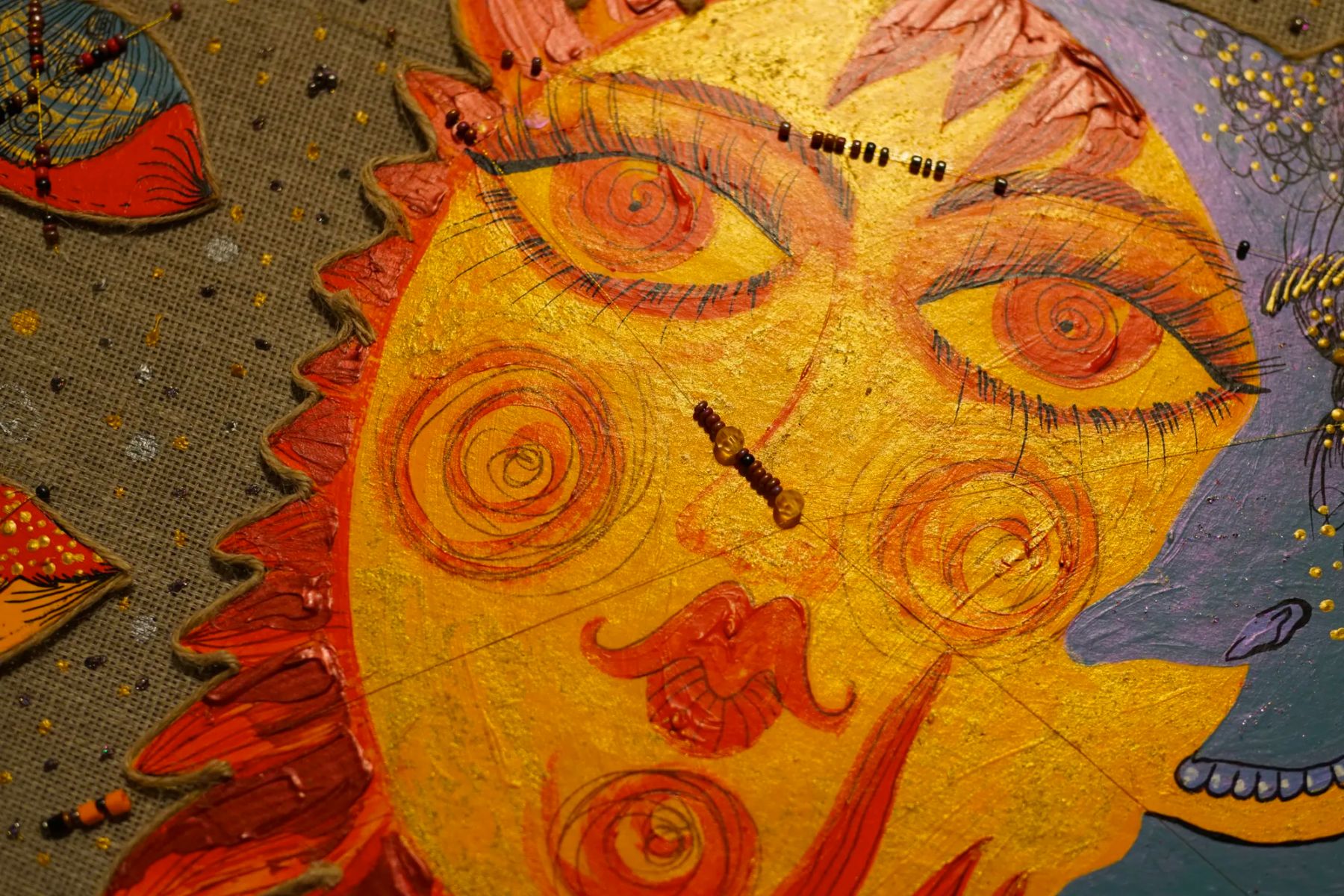 An in-depth look at the details of the 100% hand painting by Onikiienko (Image: Courtesy of The Artling)